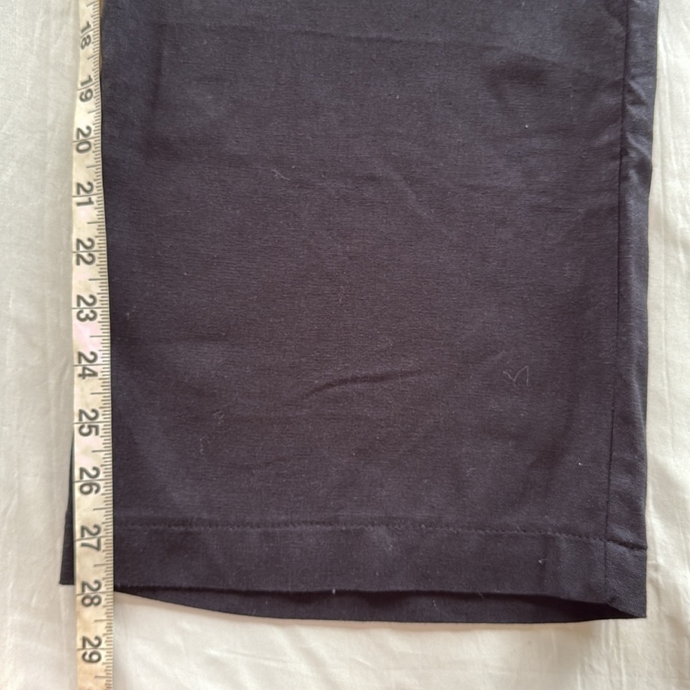 Monteau Black Strapless Jumpsuit Belted Linen Blend Wide-Leg Palazzo Style Sz M - Picture 6 of 13